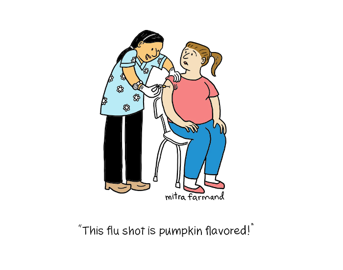 flu shot cartoon ile ilgili görsel sonucu